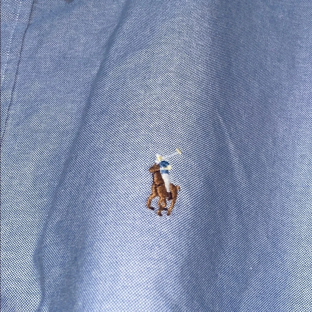 Ralph Lauren Blue Oxford Casual Shirt - Picture 5 of 9